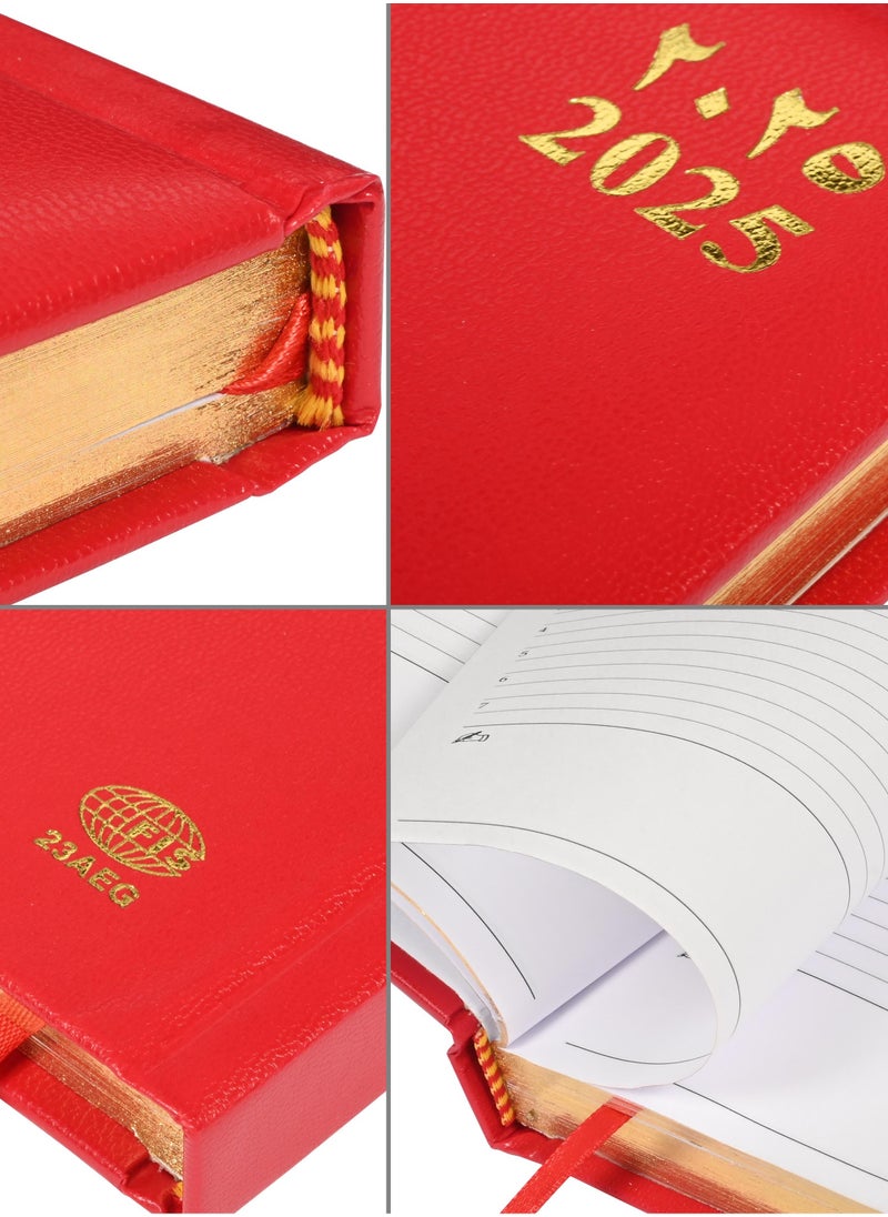 FIS FIS Golden Diary 2025 (Arabic/English) Red, A5 - FSDI23AEG25RE  - Image 3