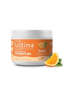 Ultima Replenisher Daily Electrolyte Drink Mix – Orange, 30 Servings – Hydration Powder with 6 Key Electrolytes & Trace Minerals – Keto Friendly, Vegan, Non- GMO & Sugar-Free Electrolyte Powder  - Image 1