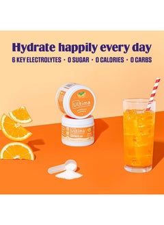 Ultima Replenisher Daily Electrolyte Drink Mix – Orange, 30 Servings – Hydration Powder with 6 Key Electrolytes & Trace Minerals – Keto Friendly, Vegan, Non- GMO & Sugar-Free Electrolyte Powder  - Image 2