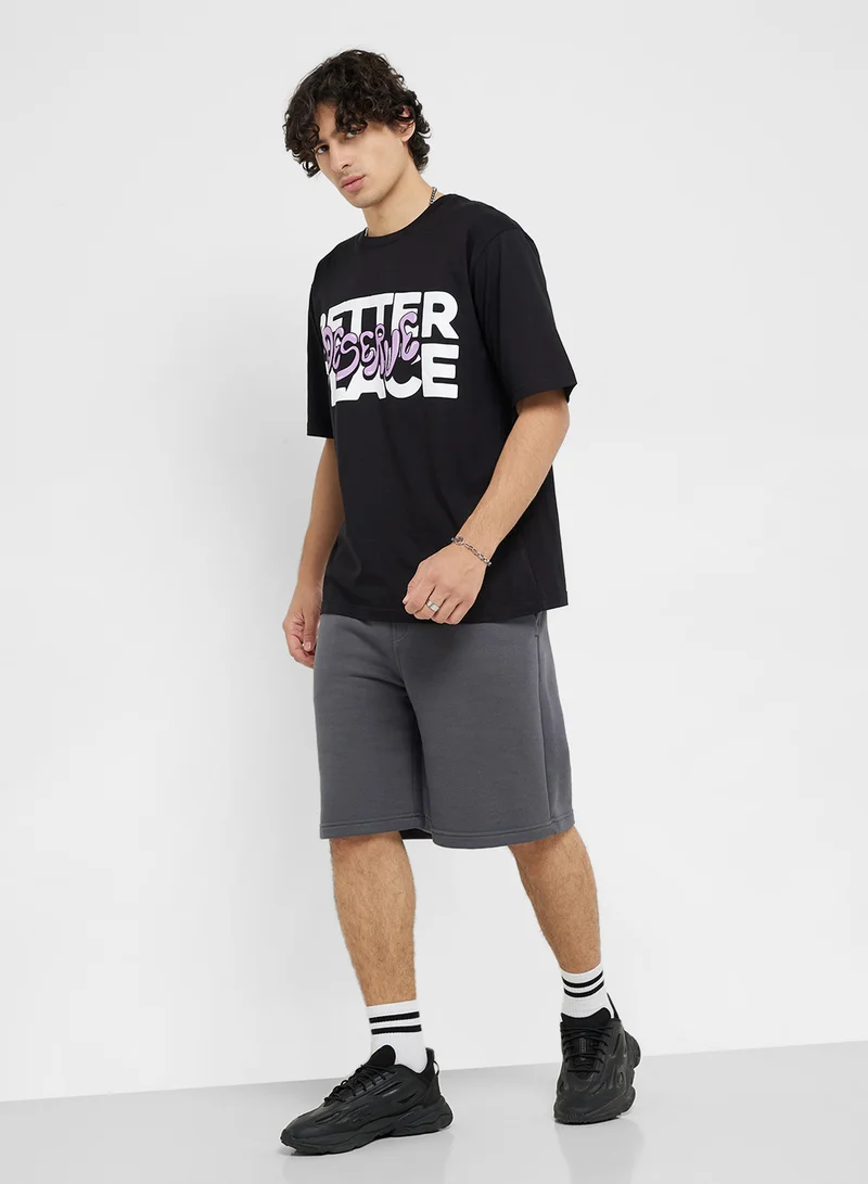 Seventy Five Printed Crew Neck T-Shirt