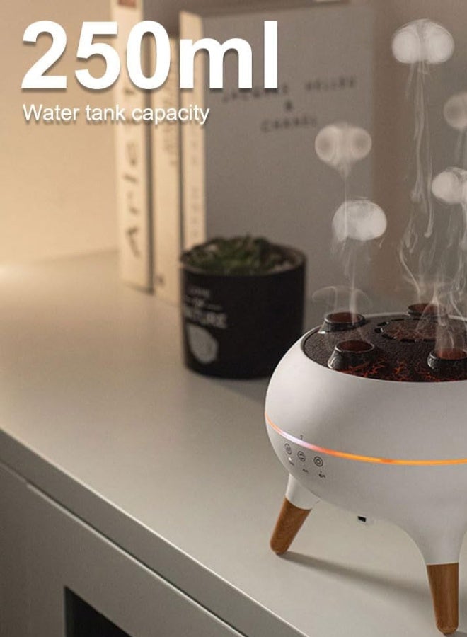 ج ت س آ ل موزع عطر مرطب بشكل قنديل البحر المتحرك – بجهاز تحكم عن بعد،  إضاءة ليلية، تشغيل صامت، رذاذ فائق وميزة الإيقاف التلقائي – مناسب للنوم والمكتب - Image 2