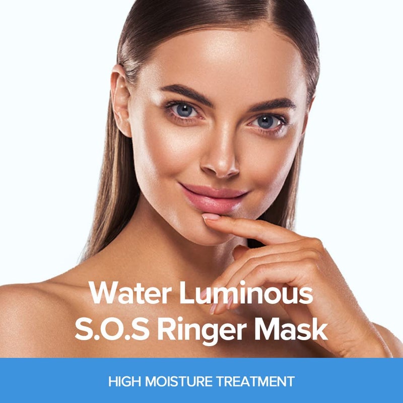 JMsolution Water Luminous S.O.S Ringer Mask Black - Korean Skin care-Rich Hydrated Smooth Moisture -10 sheets for All Skin type - Image 2