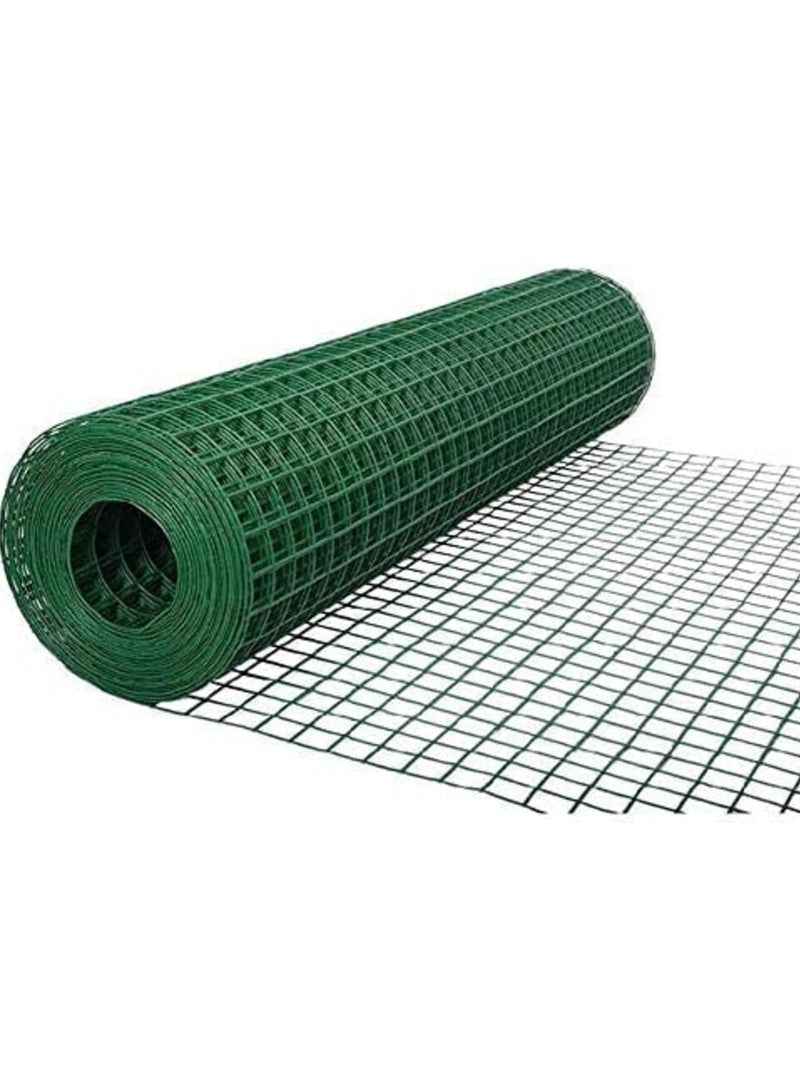 ROBUSTLINE Robustline Wire Mesh Fencing, Galvanized Pvc Coated Garden Fencing, Green Steel Nets For Farming Fence, Plant Chicken Wire Fence And Animals Aviaries Hen-Houses Small (3/4" X 4Ft X 12Ft X 19Mm) - Image 1
