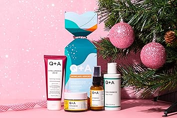 Q+A QA Skincare Heroes Gift Set Bundle Giftset contains Hyaluronic Acid Hydrating Cleanser 75ml Vitamin C Brightening Serum 30ml Ceramide Face Cream 50g and Niacinamide Daily Toner 100ml - Image 2