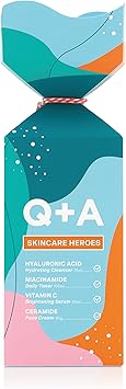 Q+A QA Skincare Heroes Gift Set Bundle Giftset contains Hyaluronic Acid Hydrating Cleanser 75ml Vitamin C Brightening Serum 30ml Ceramide Face Cream 50g and Niacinamide Daily Toner 100ml - Image 5