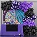duile 133pcs Wednesday Balloon Garland Arch Kit Black and Chrome Purple Balloons for Wednesday Themed Party Supplies Birthday Party Decoration no backdrop - Image 3