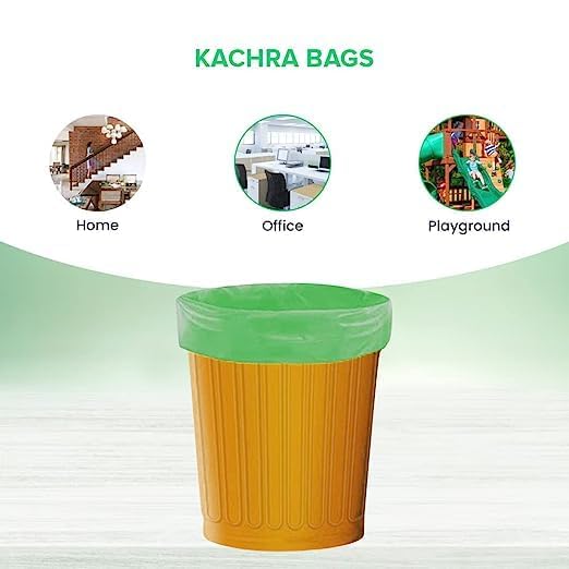 ECOSAC ECOSAC Kachra Sack Biodegradable Garbage Bags with Ties LeakProof Durable Trash Bags Small Size 17 x 19 Inches 30 Rolls EcoFriendly Waste Disposal Multipurpose Use Pack of 12 - Image 2