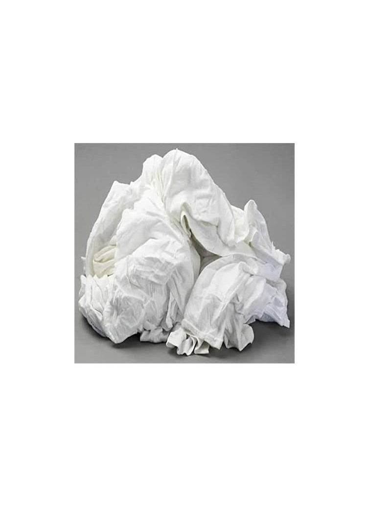 AQSON - White Cotton Cleaning Rags for Kitchen Countertops, Tabletops, and Spills etc.(10kg) - Image 1
