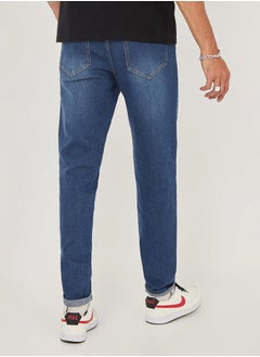 Kotty Slim Fit Light Fade Stretchable Jeans by Styli  - Image 2