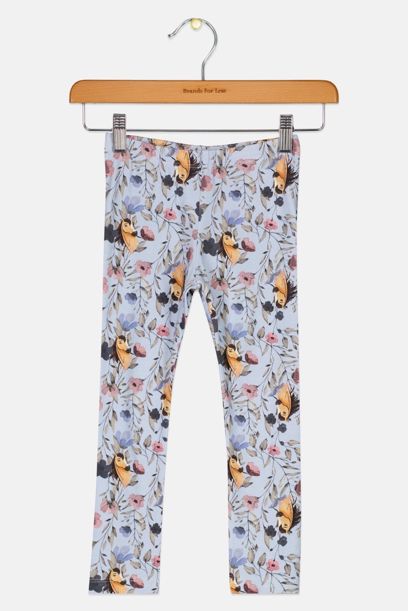 NAME IT Toddlers Girl Floral Print Leggings, Multicolor - Image 2