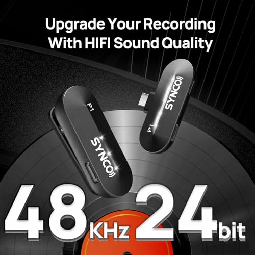 SYNCO Wireless Lavalier Microphone USBC Wireless Microphones for iPhone 15 Andriod Phone P1XT Professional Lapel Mic for Tiktok YouTube Streaming Vlog Video Recording for TypeC Devices - Image 3
