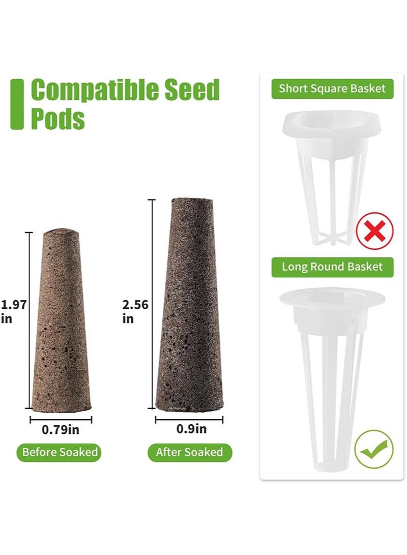 Aikanbo Grow Sponges 50 Pcs，Hydroponics Replacement Root Growing Sponge，Seed Pods Garden Cube Sponge Alternative for Garden Seed Starting Pod Planting System Plants - Image 3