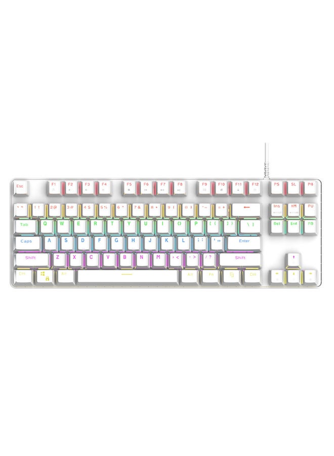 87-key Wired Mechanical Keyboard For Computer, Laptop, Office, E-sports, Gaming, Rgb Lighting, Oem Keyboard Customization