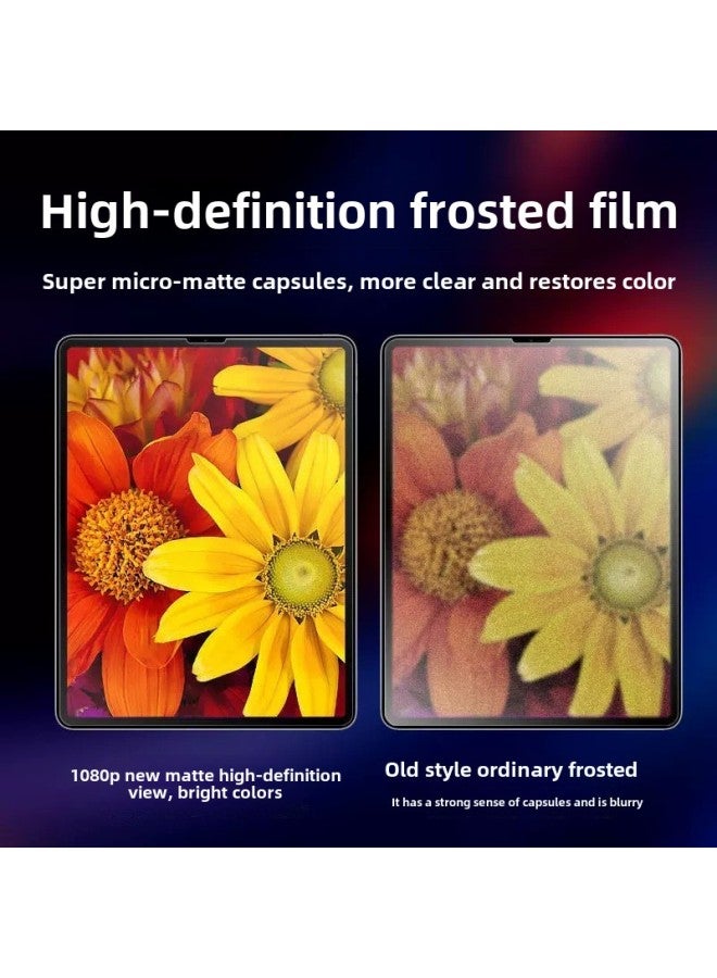 Suitable For Ipad10 Tempered Film HD Frosted Ultra Thin Apple Ipadair5 Flat Plate 2.4d Arc Edge Purple Film-Color:Frosted Arc Edge 】-Dimensions:Old Ipadpro 12.9 Inch 2015-2017】 - Image 3