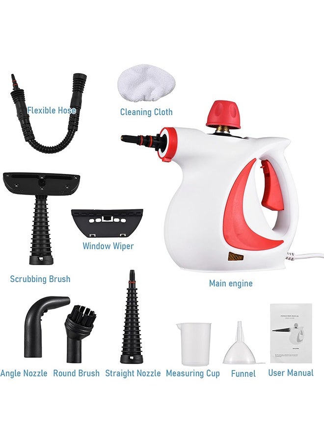 Arabest - Handheld Steam Cleaner, Pressurized Multi-Purpose Steam Cleaner Fast Heating Time with Safety Lock and 9 Accessory, Chemical Free All Natural Steam Cleaner for Home, Upholstery, Car, Floor and Tile - Image 1