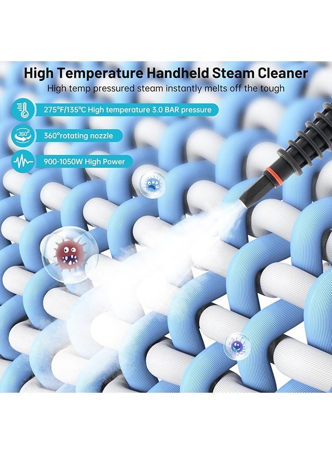 Arabest - Handheld Steam Cleaner, Pressurized Multi-Purpose Steam Cleaner Fast Heating Time with Safety Lock and 9 Accessory, Chemical Free All Natural Steam Cleaner for Home, Upholstery, Car, Floor and Tile - Image 1