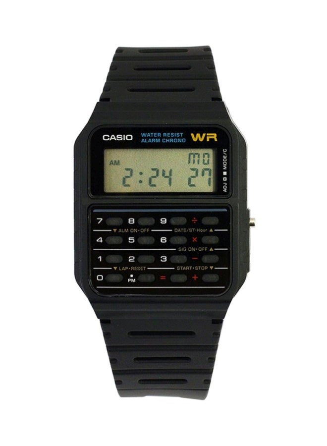 CASIO Men Resin Calculator Digital Watch CA53W-1 - 34 mm - Black - Image 1