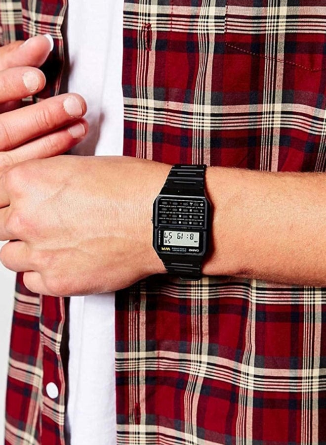 CASIO Men Resin Calculator Digital Watch CA53W-1 - 34 mm - Black - Image 4