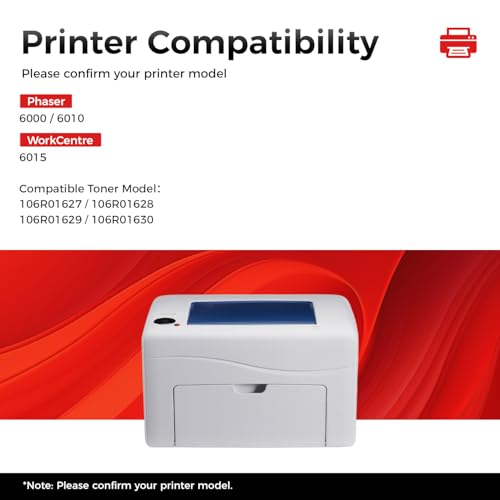 KingKJ Phaser 6000 6010 Workcentre 6015 Toner Cartridge Set 4-Pack Replacement Compatible with Xerox 106R01627 106R01628 106R01629 106R01630 Phaser 6000 6010 Workcentre 6015 Printer Black Cyan Magenta Yellow - Image 2