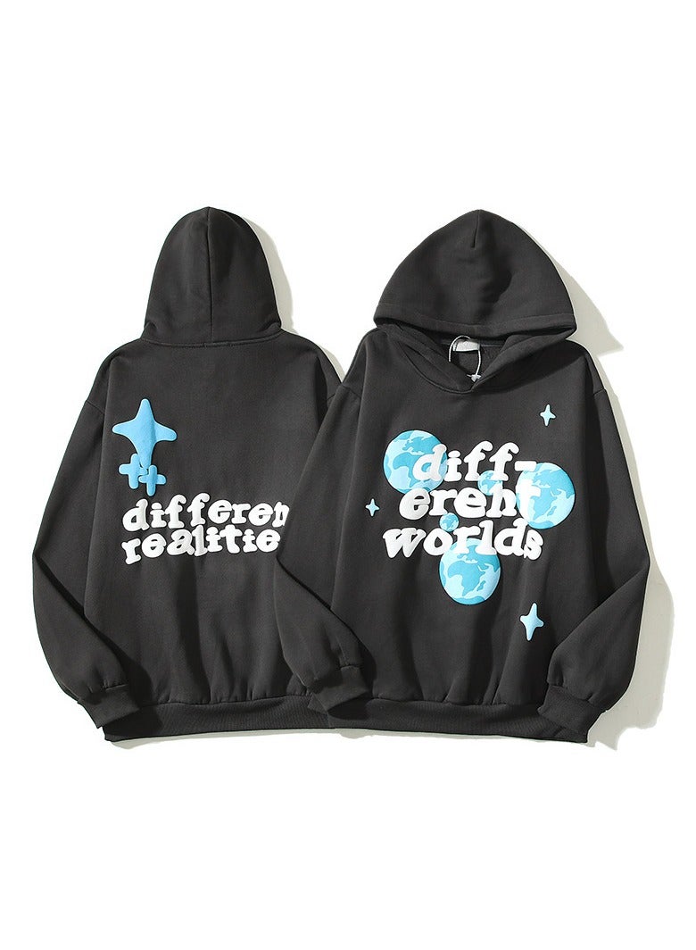 CPFM Letter Print Hoodie – Vintage Kanye-Inspired Streetwear Unisex Pullover  - Image 1