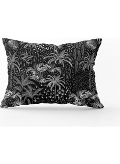 Cango Home White Black Tropical Palm Tree Cushion Pillow Case - CGH038-3550 Double Sided Printed 