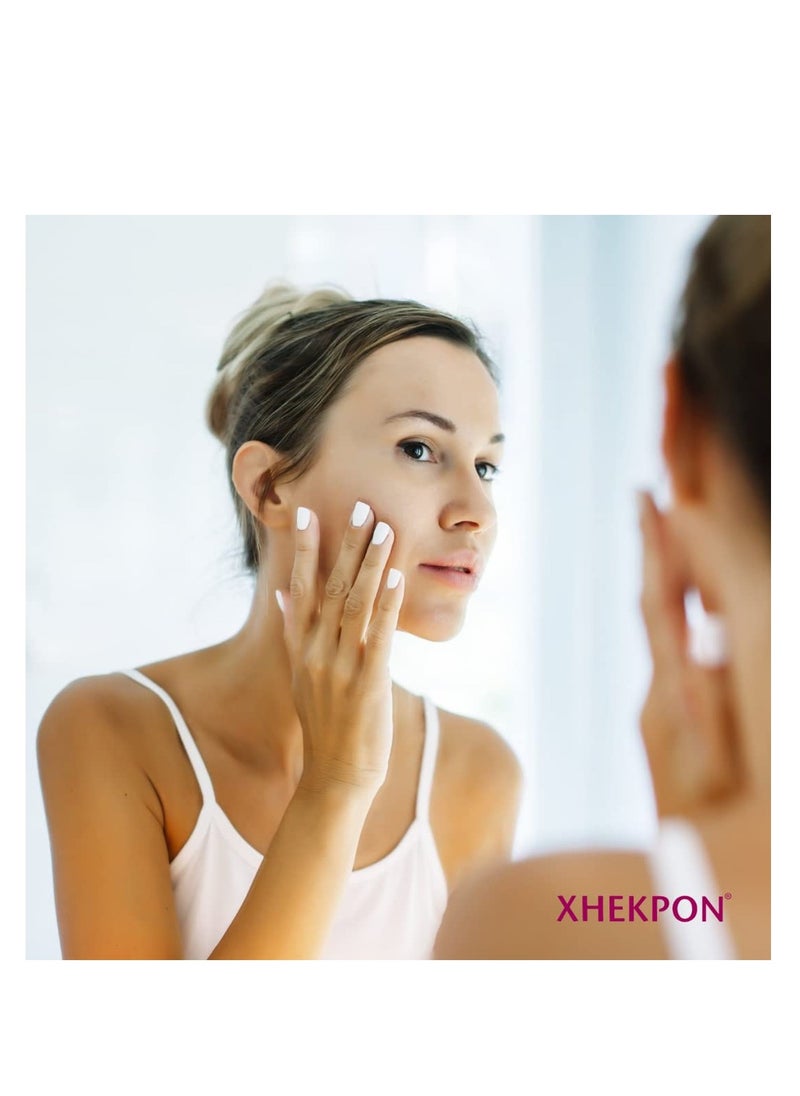 XHEKPON Xhekpon Cream for Face, Neck and Cleavage Skincare - Cream with Hydrolized Collagen and Aloe Vera / Anti-aing cream 40ML - Favours skin moisturization, protection and regeneration.  - Image 2