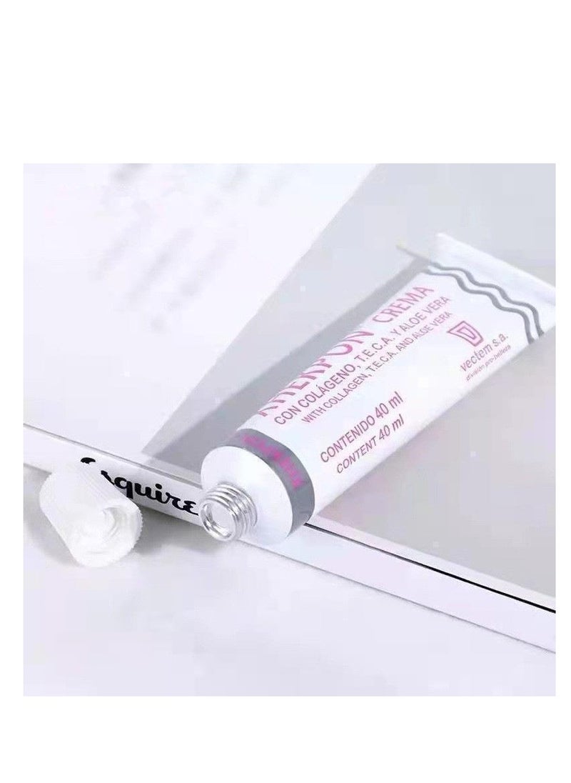 XHEKPON Xhekpon Cream for Face, Neck and Cleavage Skincare - Cream with Hydrolized Collagen and Aloe Vera / Anti-aing cream 40ML - Favours skin moisturization, protection and regeneration.  - Image 5