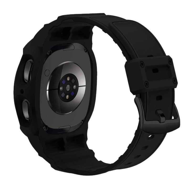 Adjustable Smartwatch Band Compatible with Samsung Galaxy Watch 40 41 44 45 47mm with Fit Replacement Strap in Black - Image 3