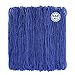 Huskein 100 PCS Blue Mardi Gras Beads Necklaces 33 Metallic Patriotic Carnival Beaded 4th of July Costume Necklaces Bulk Mardi Gras Accessories Set for Gender Reveal Parade Throws Party Decorations - Image 2