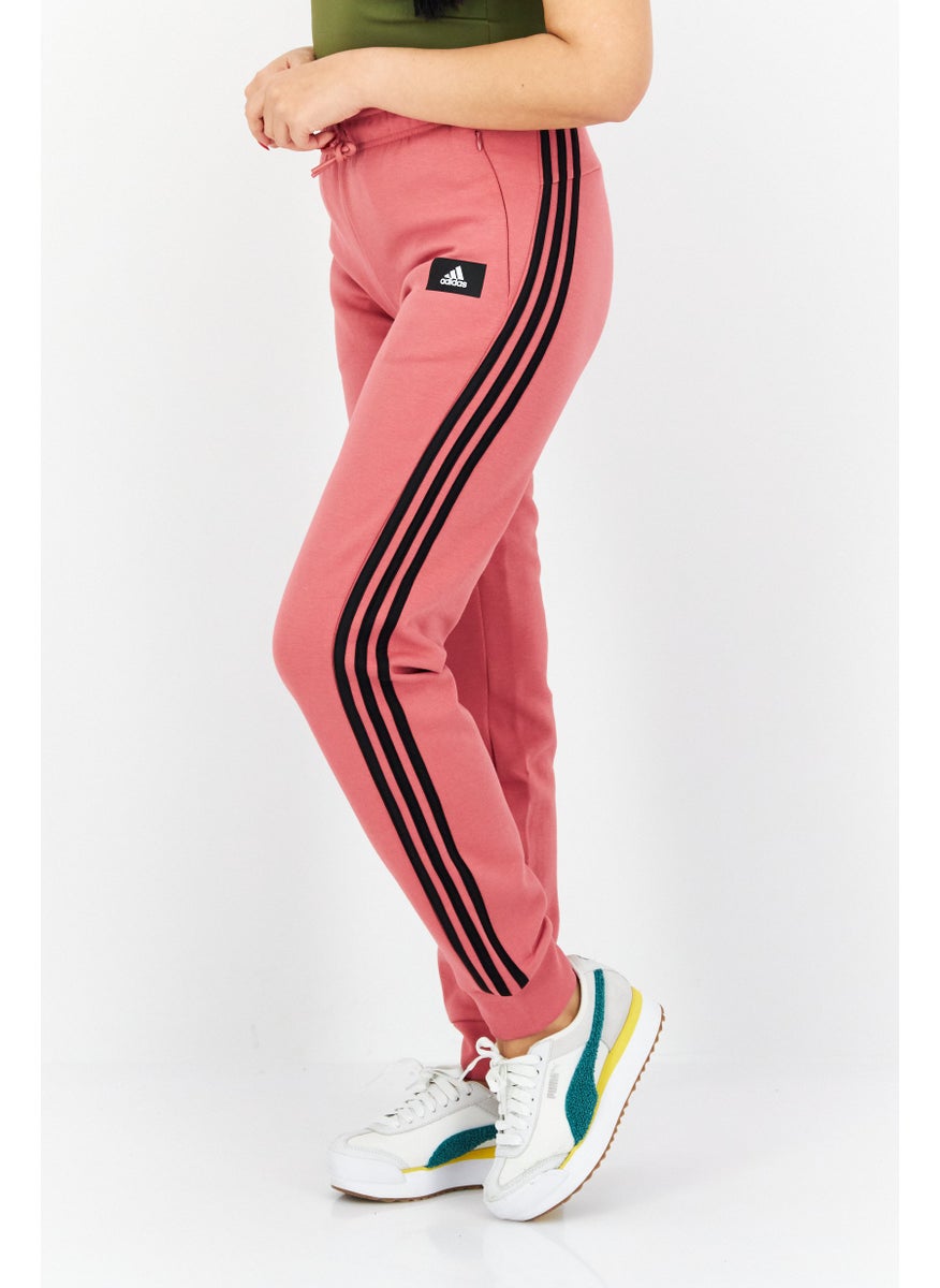 Adidas Women Sportswear Fit Brand Logo Training Sweatpants, Pink  - Image 3