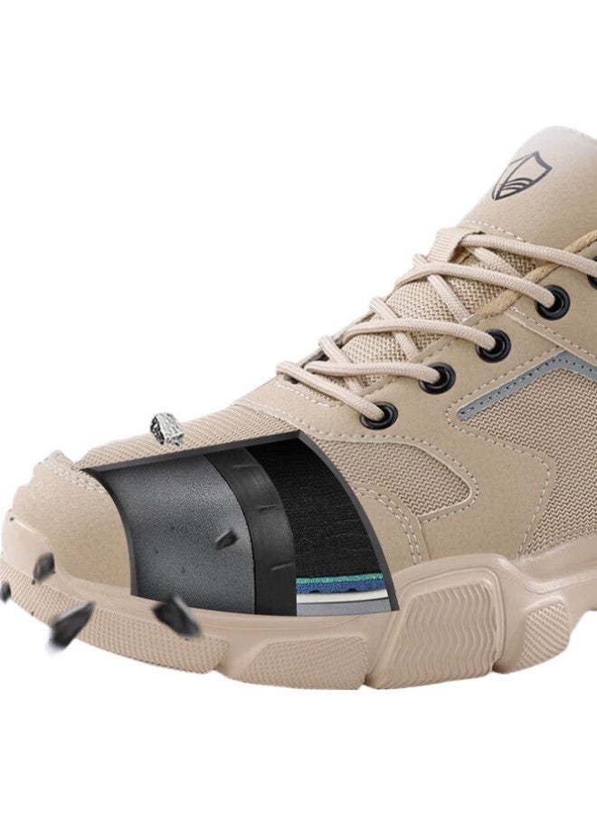 Blue Gull Shield Blue Owl Shield Safety Shoes For Men, Ultra-Light, Steel Toe Cap, Puncture-Resistant, Soft Sole, Breathable, Odor-Resistant, Construction Work Shoes D232F Size 42 - Image 1
