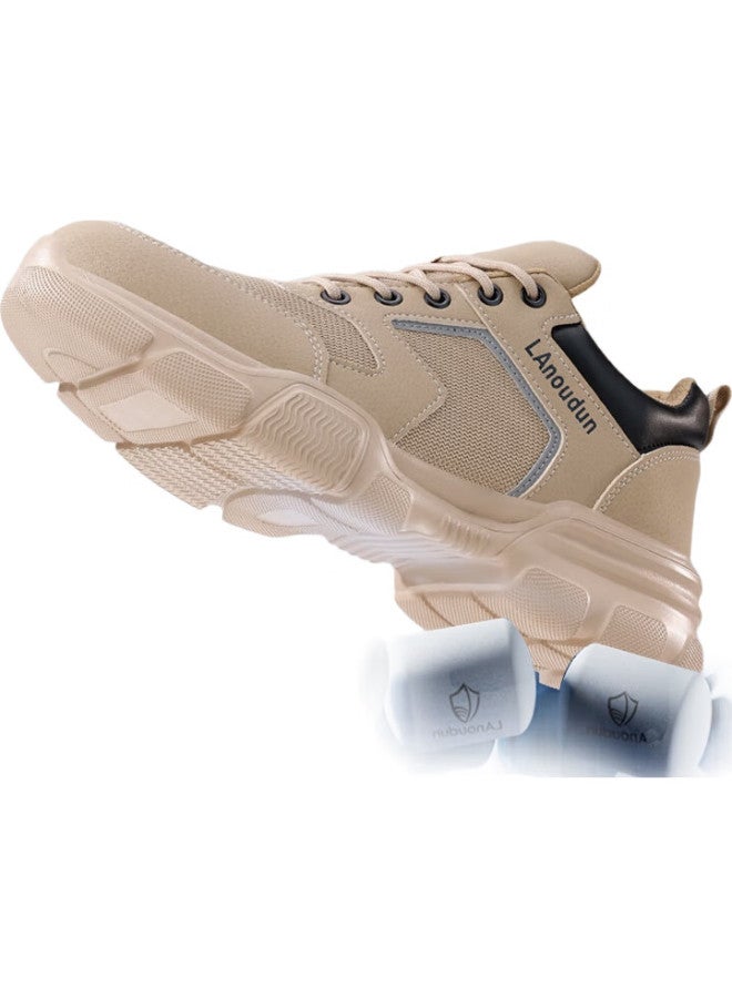 Blue Gull Shield Blue Owl Shield Safety Shoes For Men, Ultra-Light, Steel Toe Cap, Puncture-Resistant, Soft Sole, Breathable, Odor-Resistant, Construction Work Shoes D232F Size 42 - Image 3