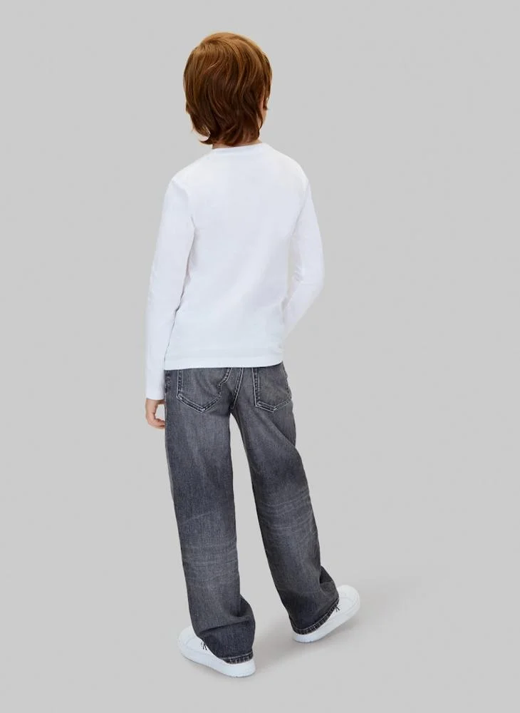 Calvin Klein Jeans Kids Graphic Crew Neck T-Shirt