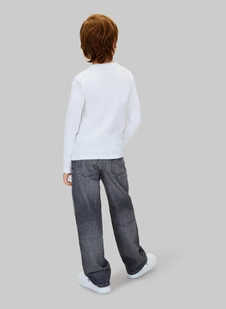 Calvin Klein Jeans Kids Graphic Crew Neck T-Shirt