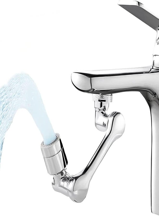 Alark 1080° Faucet Aerator Rotatable Multi-Functional Extension Tap Kitchen Sink with 2 Mode Splash Universal Angle Water Outlet Function Eyewash Head(1080° ABS) (1080° Rotate Faucet Aerator) - Image 1