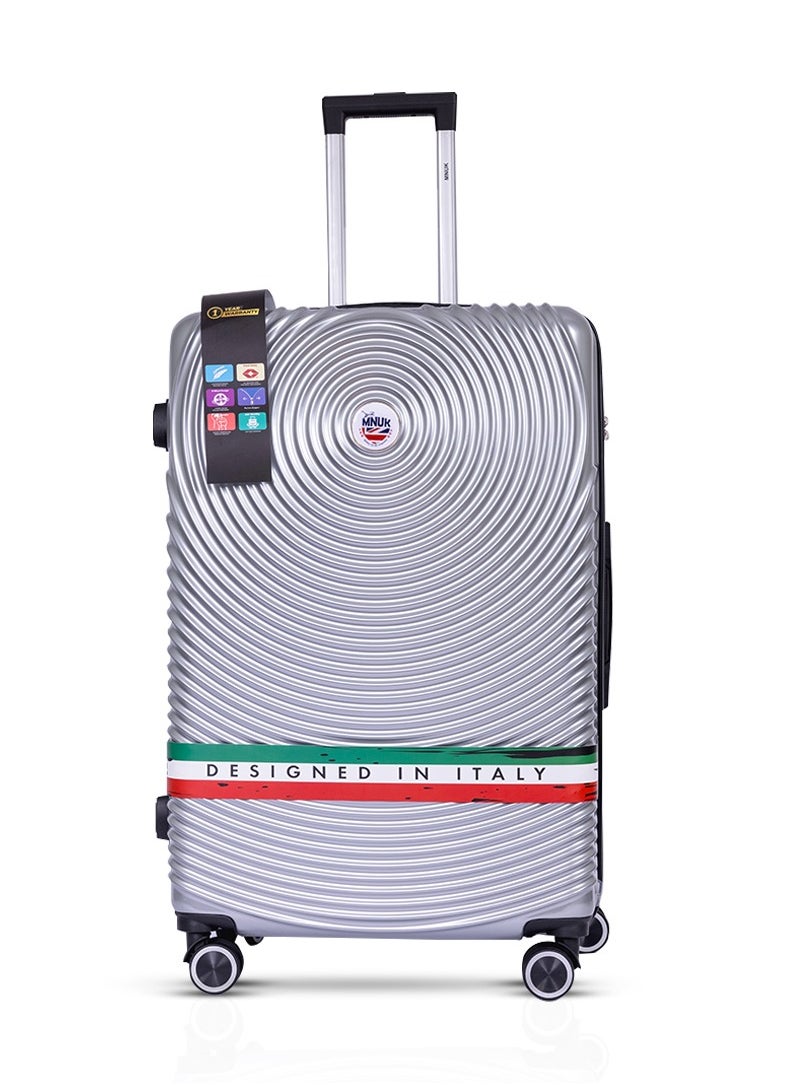 Cruise Set of 3 Luggage | Hardsidwie Soft Handle Trolley th USB Port & TSA Lock |Double 360° 8 Wheeler| Cabin-20 Inch, Medium- 24 Inch, Large-28 Inch| Silver - pzsku/Z98276863648ECF7165FDZ/45/_/1739100269/4ef70d08-8a1b-4a43-ac94-11e71b94ec53