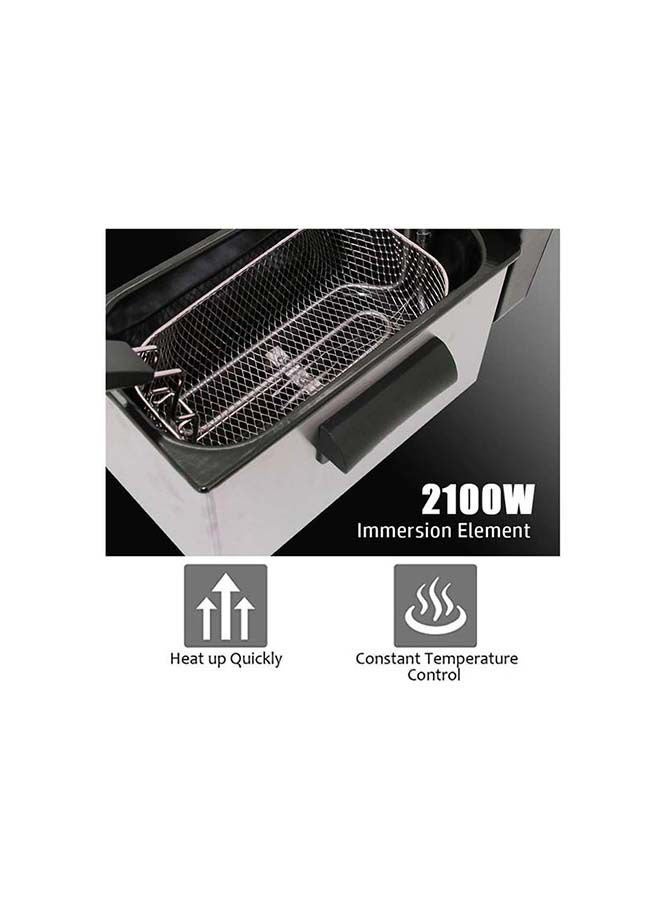 سوناشي قلاية عميقة 3 L 2100 W SDF-5011 أسود/ فضي - Image 2