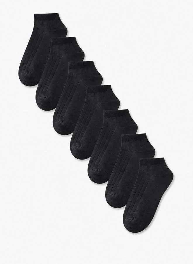 LBL By Shoexpress Pack Of 7 Socks Non Terry Ankle Length