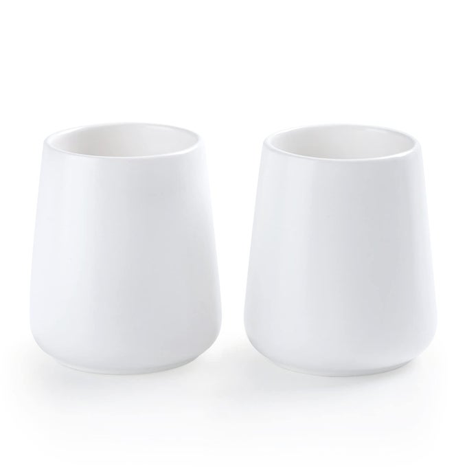 WHITE TOOTHBRUSH HOLDER FOR BATHROOM 2PCS CERAMIC TOOTH BRUSHING HOLDERS SET TOOTHBRUSH CUP TOOTHPASTE ORGANIZER FOR BATHROOM COUNTERTOP MAKEUP BRUSH HOLDER PEN HOLDER FOR HOME DESKTOP STORAGE