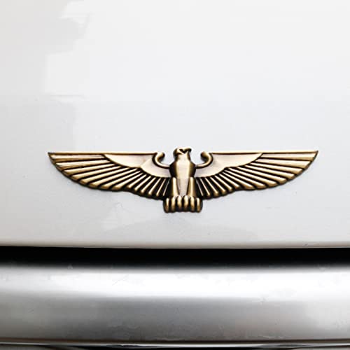 Fsforcar Eagle Auto Emblem, Eagle Wings Metal Sticker, Flying Eagle Zinc Alloy Decal Badge for Car, Truck, Motorcycle (Bronze) - Image 2