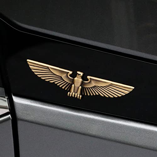 Fsforcar Eagle Auto Emblem, Eagle Wings Metal Sticker, Flying Eagle Zinc Alloy Decal Badge for Car, Truck, Motorcycle (Bronze) - Image 3