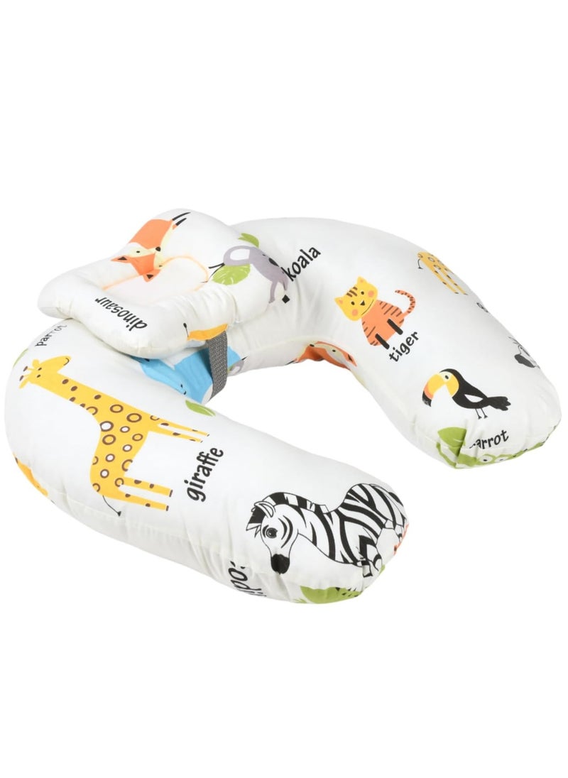 Generic Breastfeeding pillow for newborns, natural position, machine washable, supports the baby and is comfortable for the mother’s position and a sleeping pillow (multiple shapes and colors)  - Image 1