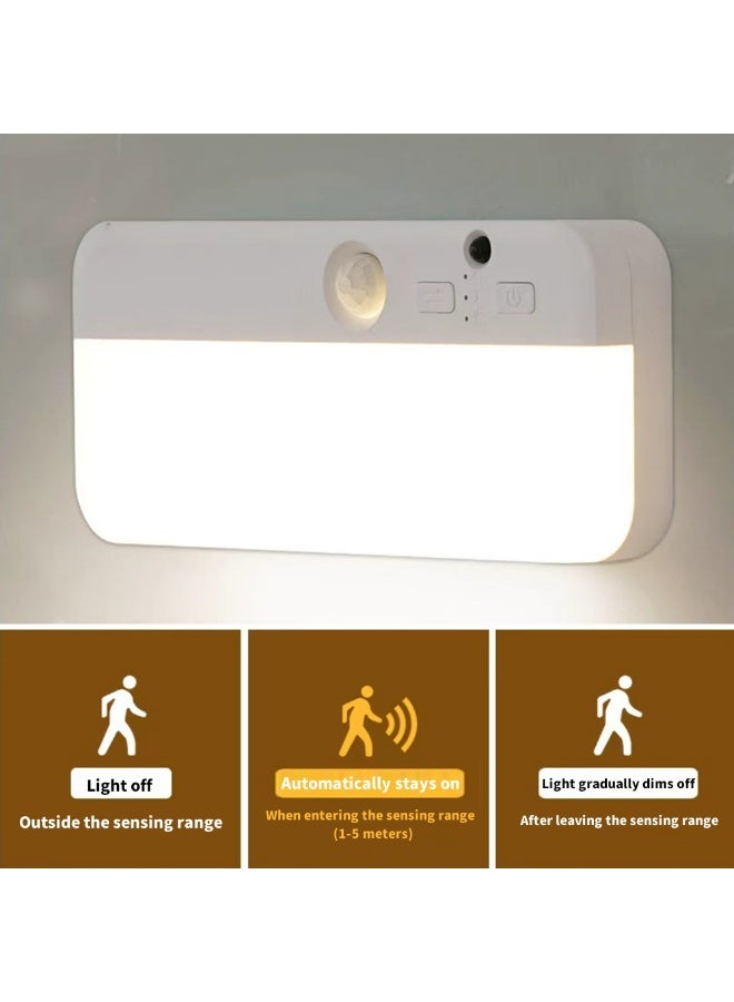 Human Motion Sensing Cube Light, Magnetic Wireless Night Light, 12-Color Remote & Touch Control Rechargeable Smart Sensor Light (1 Pack) - Image 3