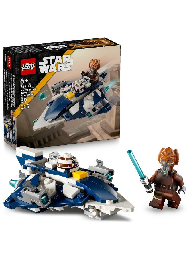 LEGO LEGO Star Wars Plo Koon’s Jedi Starfighter Microfighter 75400 Building Set (89 Pieces) - Image 1
