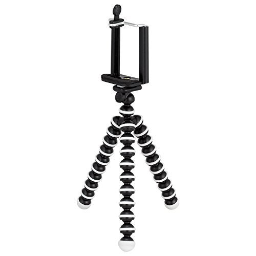 GPX 7 Inch Micro Smartphone Tripod, Includes Smartphone Adapter and Mounting Adapter, Max Height 6.1 Inches (TPD78B), Black - Image 3
