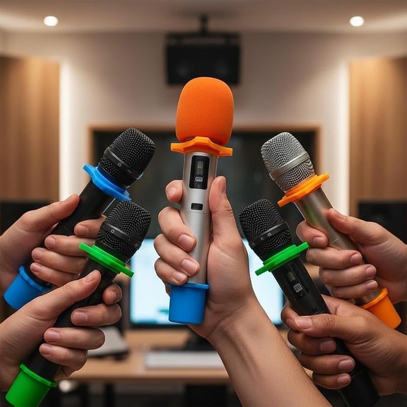 Windproof Microphone Cover Shockproof Filter Sponge Protector Clear Sound Universal Compatibility 10 Covers - Image 5