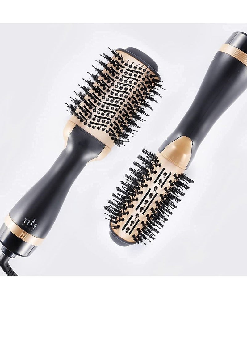 Hot Air Brush, 4 in 1 Hair Dryer Brush & Volumizer, One Step Blow Dryer Suitable for Straight and Curly Hair, Ceramic Coating Achieve Salon Styling at Home 1000W - Image 3