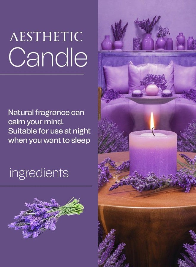LUXURIATE Lavender Aroma Candles 450g | Scented Wax Candels | Gifts for Woman | Frangrance Candle | Premium Luxury Candles | Special Occasion Candles Lavender Candle - Image 2