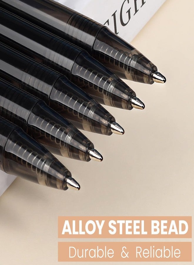 Sikao Black Pens Bulk, 60 Pack Durawrite Retractable Ballpoint Pens Black Ink 1.0mm, Click Pens No Bleed No Skip Smooth & Vivid Writing for Teachers, Students, Restaurant Servers, School & Office Supplies - Image 3