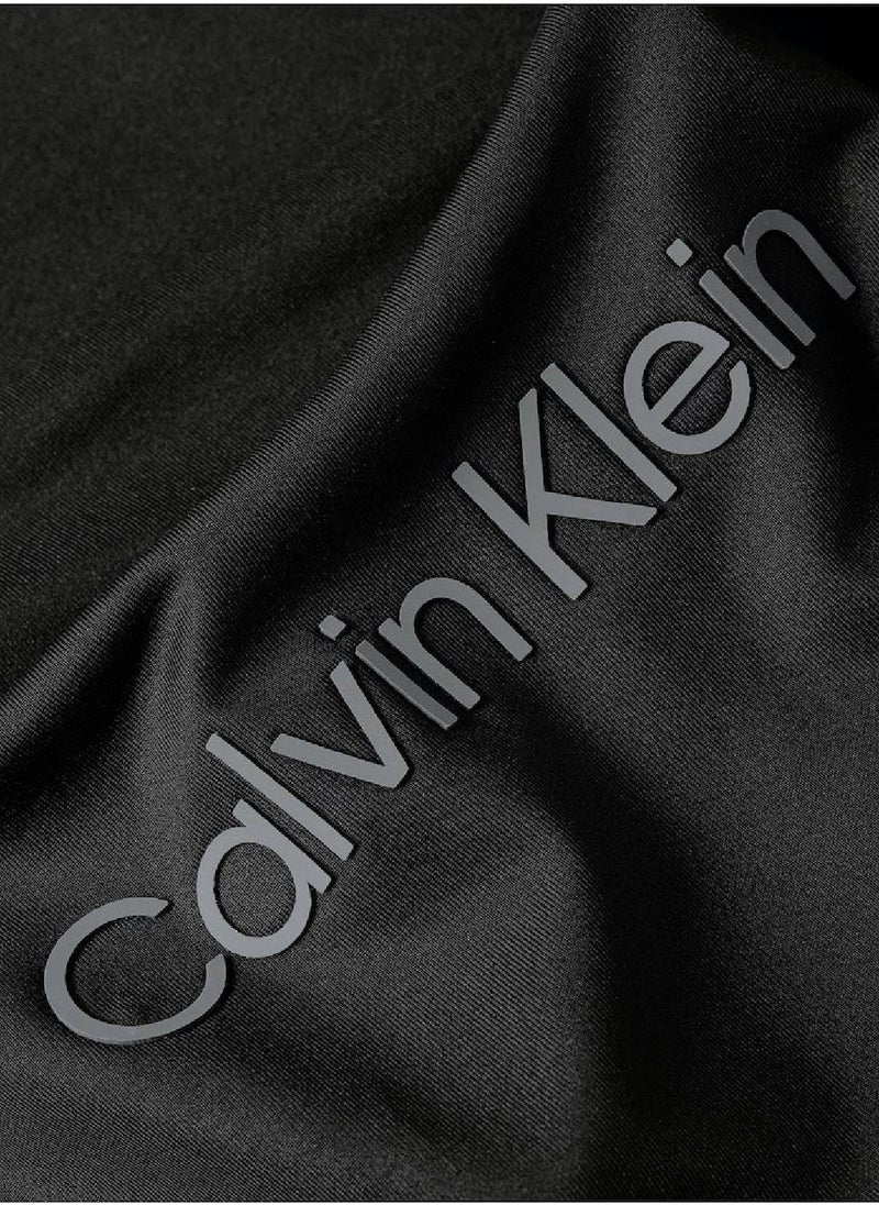 CALVIN KLEIN - Calvin Klein Women's Sports Bra - Medium Support - Sportswear - Polyester , Black - Image 1